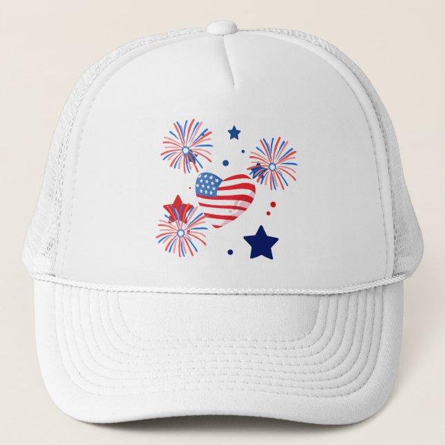 Casquette gorro para mujer para 4 de julio (Devant)