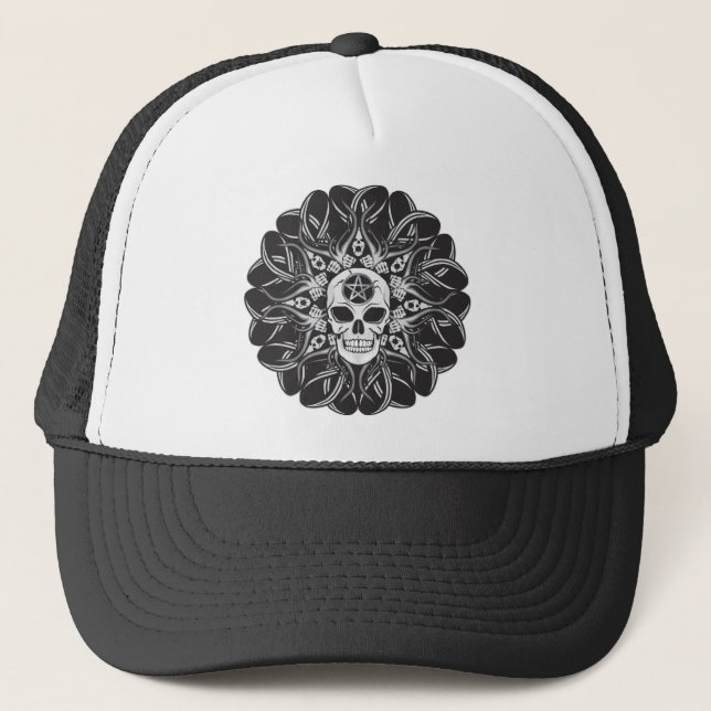 Casquette Goth Skull (Devant)