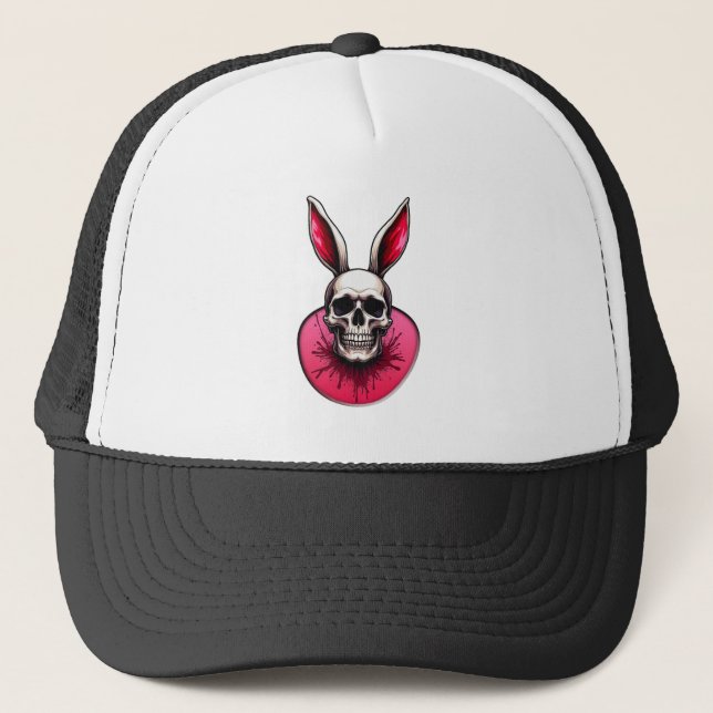 Casquette Gothic Easter Bunny – Skull Art - boné (Devant)