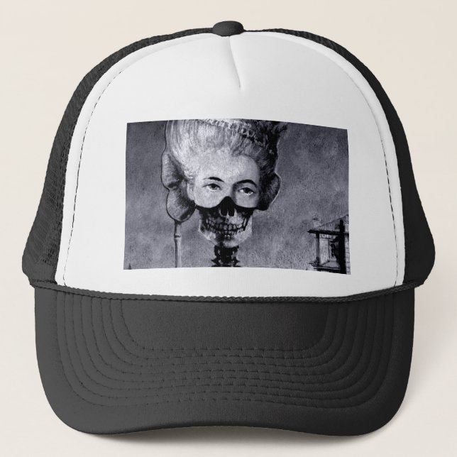 Casquette Gothique Masqué Halloween Squelette (Devant)