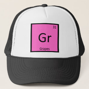 Casquette Gr - Chimie des fruits du raisin Symbole de table 