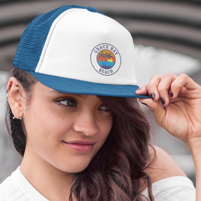Casquette Grace Bay Beach, Turcs Et Caicos Faded Classic St (Créateur téléchargé)