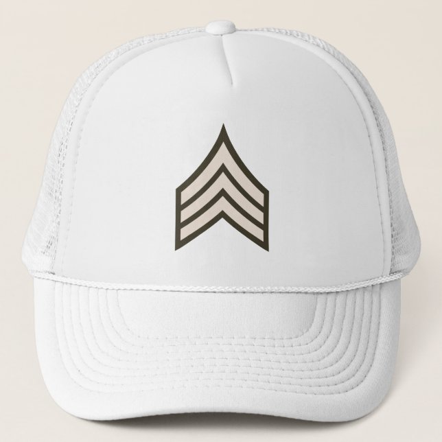 Casquette grade de sergent de l'armée (Devant)