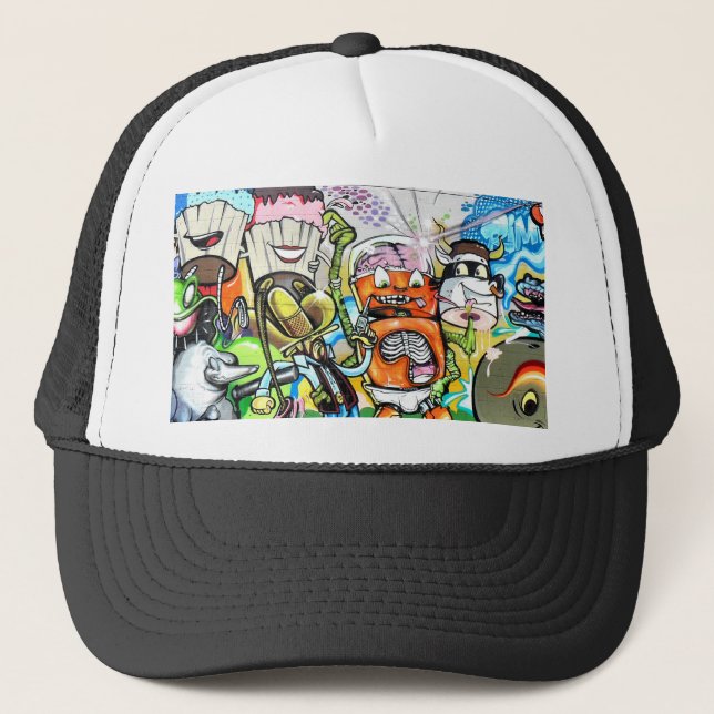 Casquette Graffiti amusant (Devant)