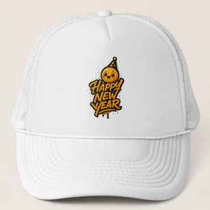 Casquette Graffiti de Nouvel An de Kawaii - Cele diagonale
