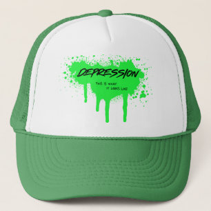 Casquette Graffiti "Dépression : Voilà à quoi ça ressemble"