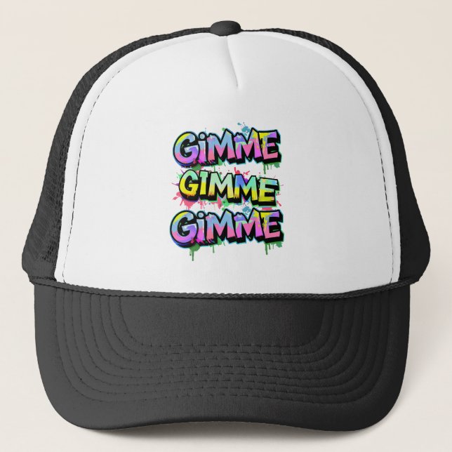 Casquette Graffiti Gimme Typographie (Devant)