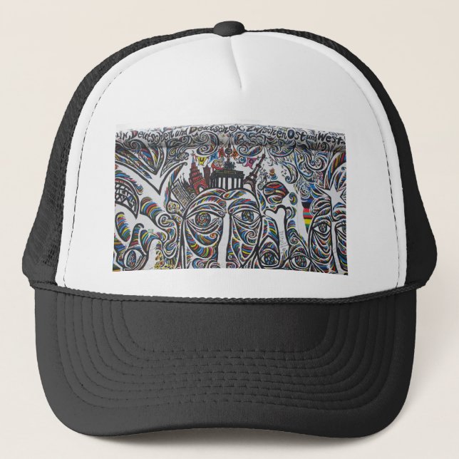Casquette Graffiti mur de Berlin Est (Devant)