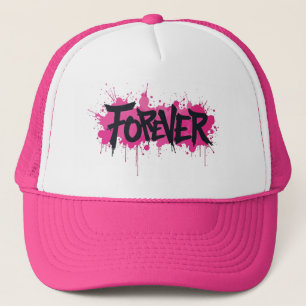 Casquette Graffiti rose "FOREVER"