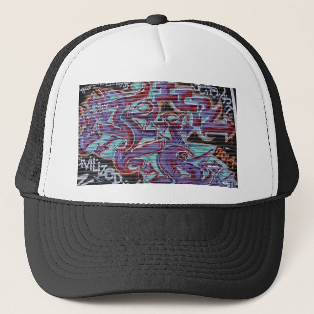 Casquette Graffiti violet sur Shutter (Devant)