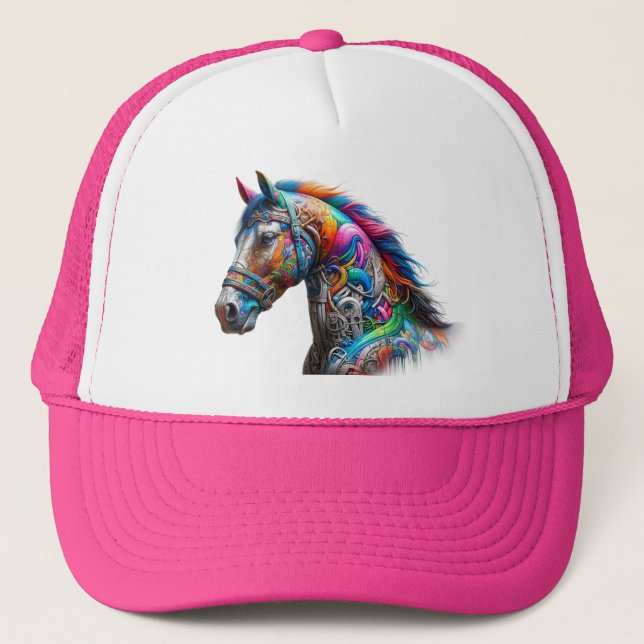Casquette Grafity cheval coloré (Devant)