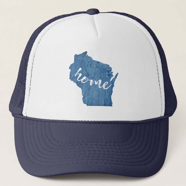 Casquette Grain de bois du Wisconsin chez soi (Devant)