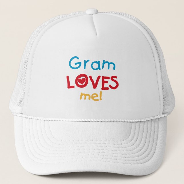 Casquette Gram Loves Me T-shirts et cadeaux (Devant)