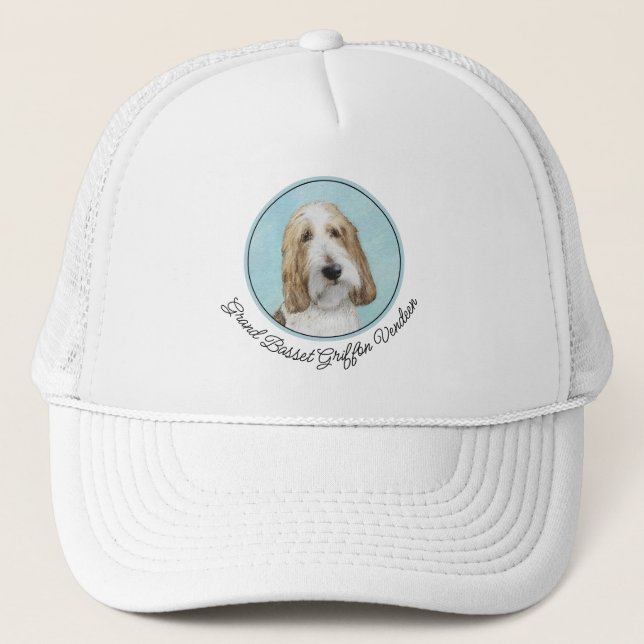 Casquette Grand Basset Griffon Vendeen - Art Chien original (Devant)
