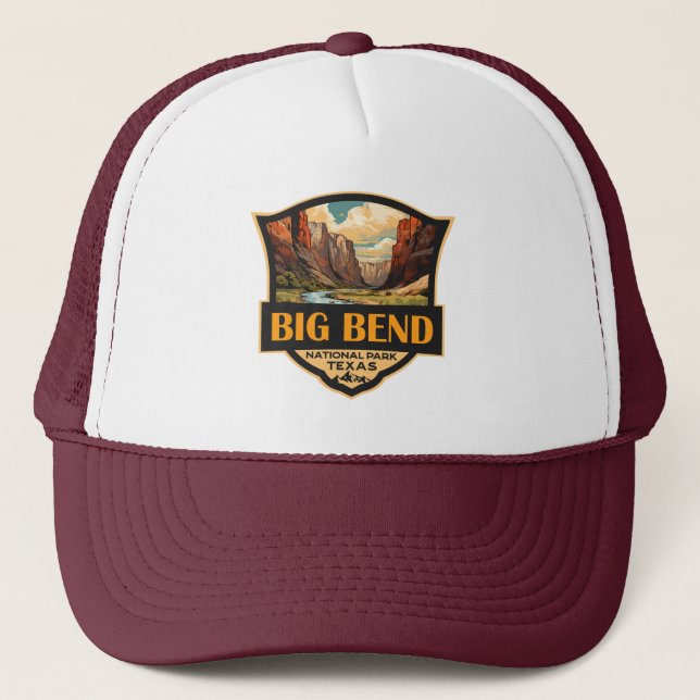 Casquette Grand Bend National Park Illustration Insigne Rétr (Devant)