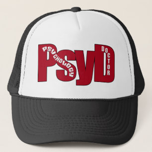 Casquette GRAND DOCTEUR ROUGE OF PSYCHOLOGY BOLD de PsyD