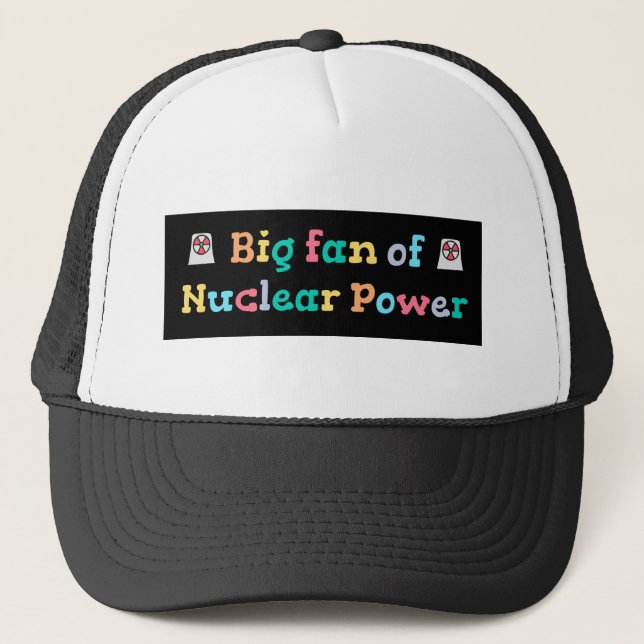 Casquette Grand fan de l'énergie nucléaire (Devant)