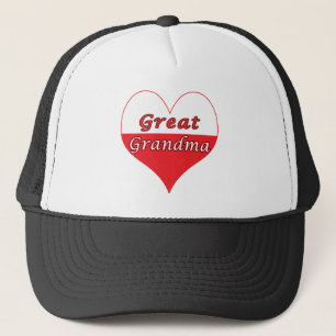 Casquette Grand grand-mère Coeur polonais