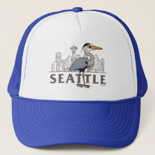 Casquette Grand Héron bleu de Seattle City Bird