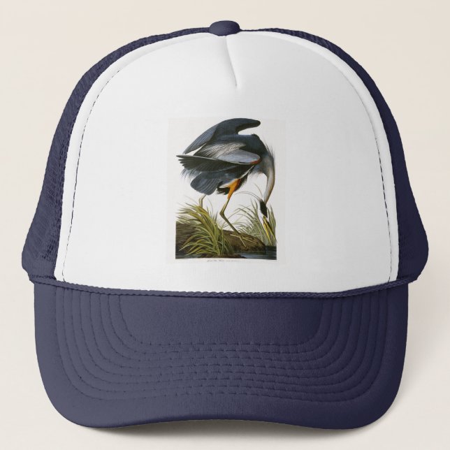 Casquette Grand héron bleu, John James Audubon (Devant)