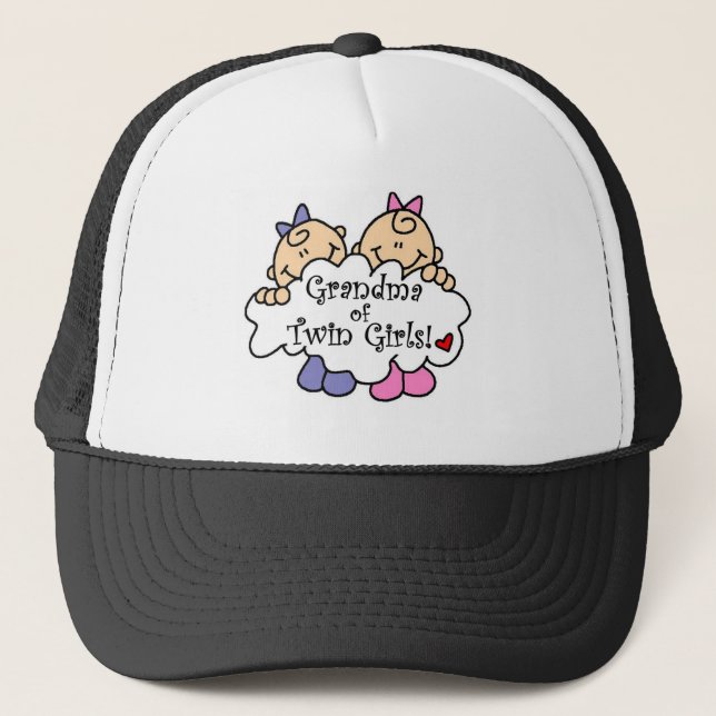 Casquette Grand-mère de Twin Girls Tshirts et cadeaux (Devant)