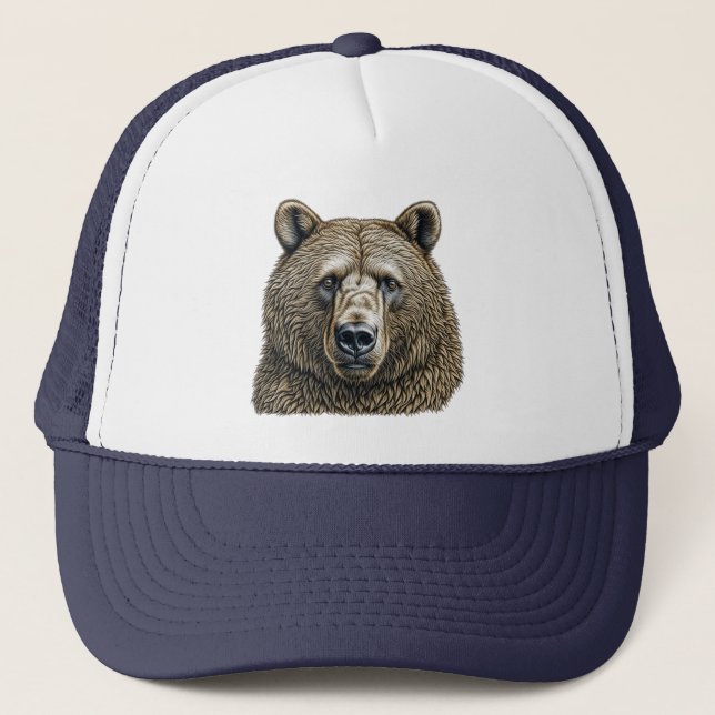 Casquette Grand Ours Brun  (Devant)