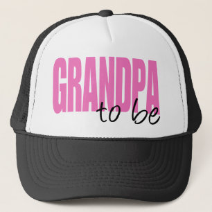 Casquette Grand-papa à être (police rose de bloc)