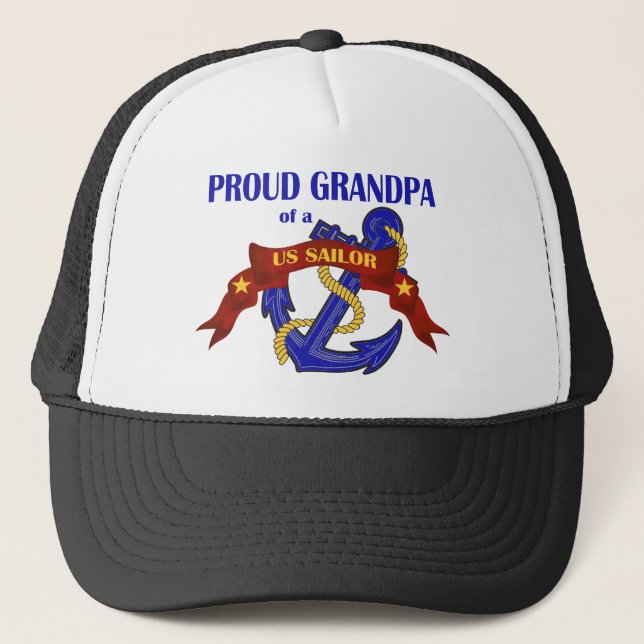 Casquette Grand-papa fier d'un marin des USA (Devant)