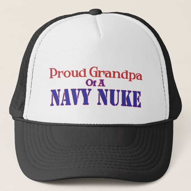 Casquette Grand-papa fier d'une arme nucléaire de marine (Devant)