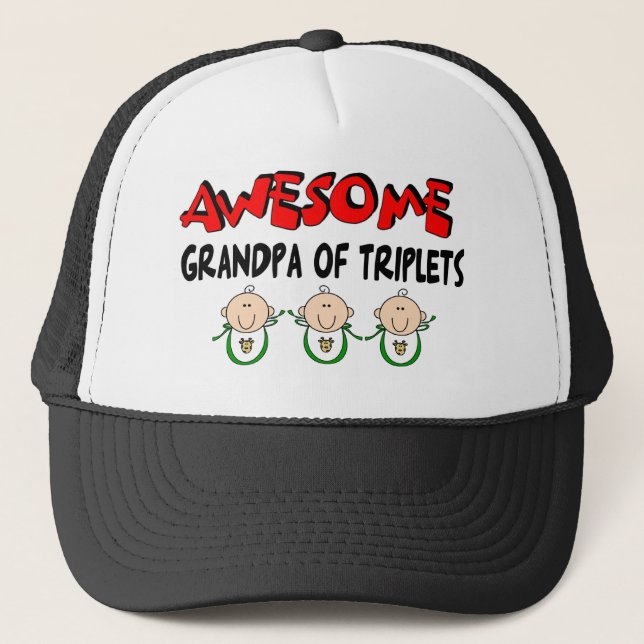 Casquette GRAND-PAPA IMPRESSIONNANT des TRIPLETS (Devant)