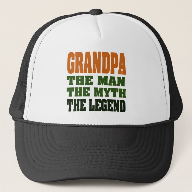 Casquette Grand-papa - l'homme, le mythe, la légende ! (Devant)