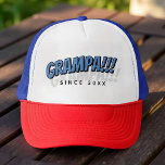 Casquette Grand-père ! ! ! Depuis 20XX Comique Cool simple m<br><div class="desc">Ce design simple et moderne est composé de la typographie de san serif.</div>