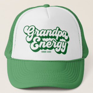Casquette Grand-père Energie Rétro Depuis Année Design