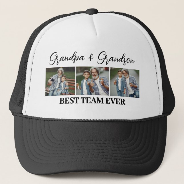 Casquette Grand-père et grand-fils Meilleure équipe toujours (Devant)