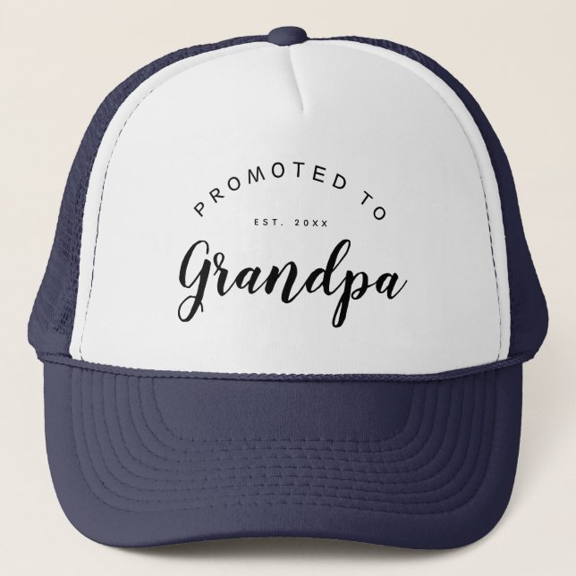 Casquette Grand-père | Faire-part bébé personnalisé (Devant)