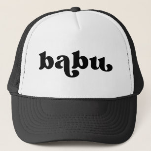 Casquette Grand-père noir et blanc rétro Africain Babu