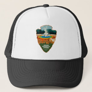 Casquette Grand Prismatic Spring Yellowstone Arrowhead