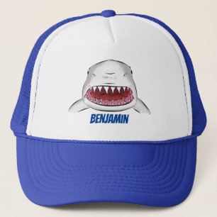 Casquette Grand requin blanc moyen dessin animé