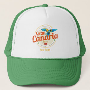 Casquette Grande Canarie Parrot Canaries Espagne Vintage