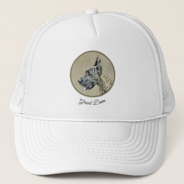 Casquette Grande Danse (Brindle) Peinture - Art Chien origin (Devant)