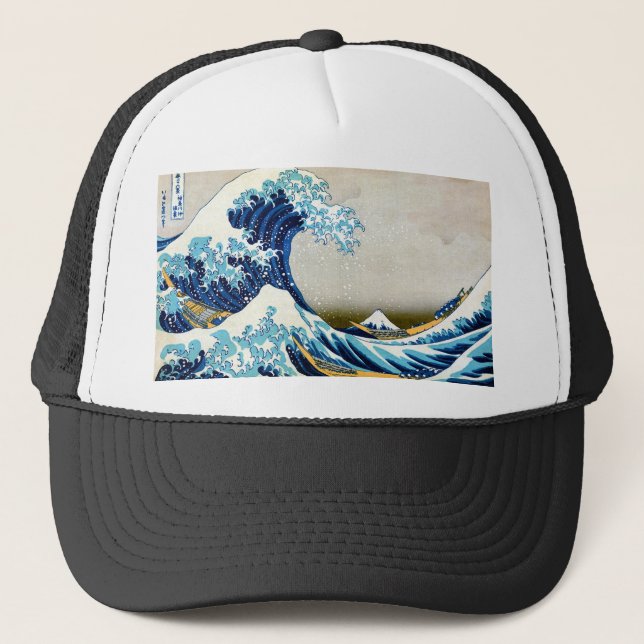 Casquette Grande vague au large de Kanagawa (Devant)
