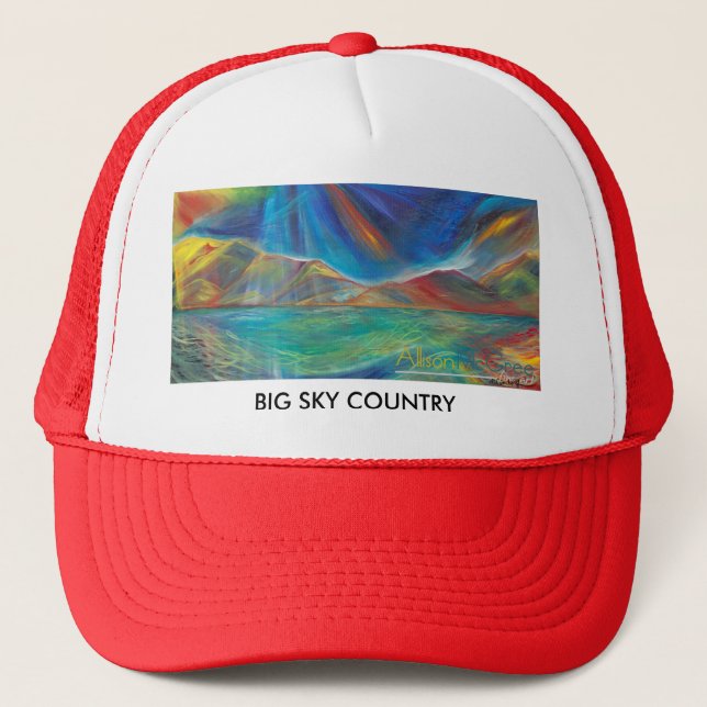 Casquette Grandes couches de pays de ciel (Devant)