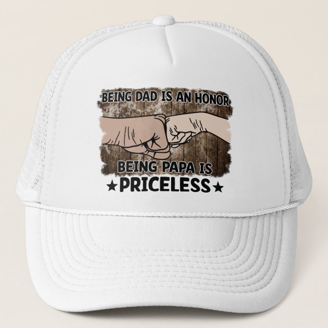 Casquette Grandfather | Being Papa Is Priceless | Father (Devant)