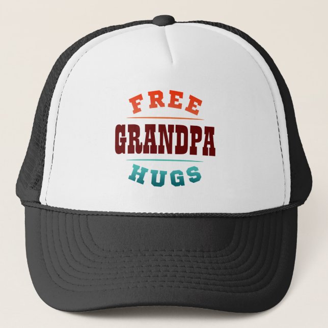Casquette Grandpa Grandpa Hugs Personnalisé Texte (Devant)