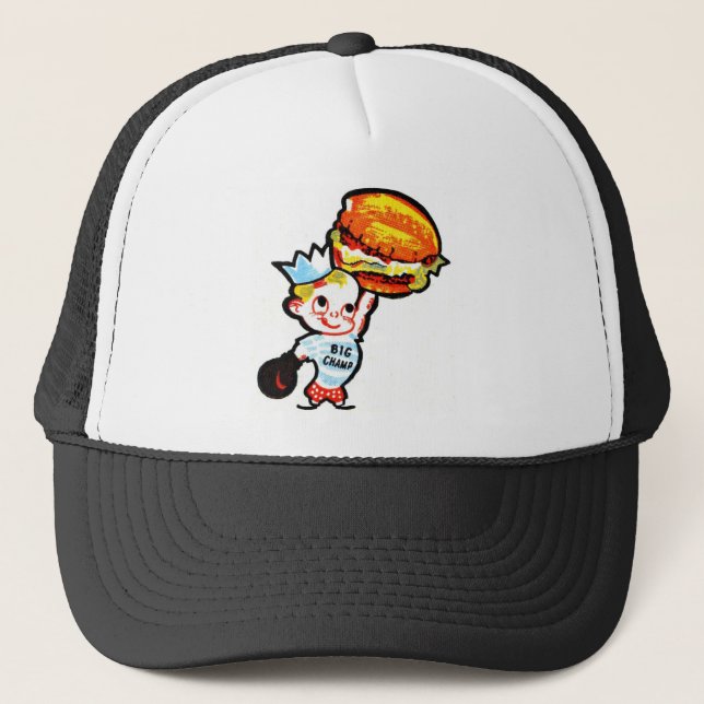 Casquette Grands hamburgers de champion (Devant)