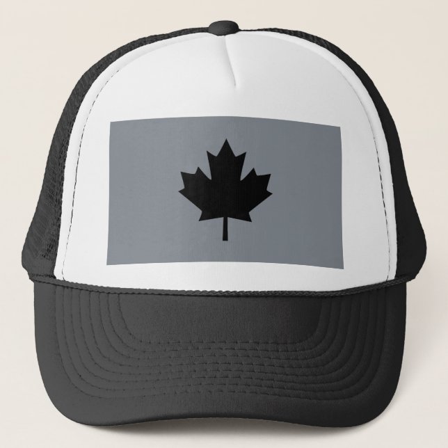 Casquette Graphique canadien de feuille d'érable noire (Devant)