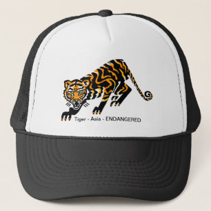 Casquette Graphique cool TIGER - Animaux en danger - Nature