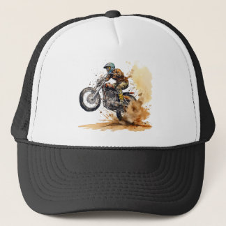 Casquette Graphique d'action Motocross Racing