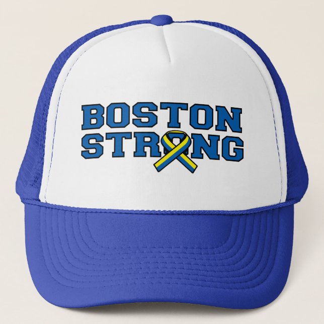 Casquette Graphique de style ruban robuste de Boston (Devant)
