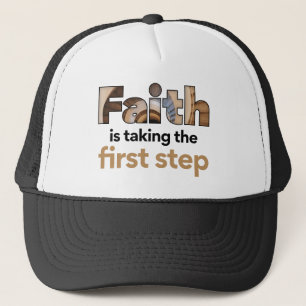 Casquette Graphique "La Foi Est En Première Étape" (2.B)